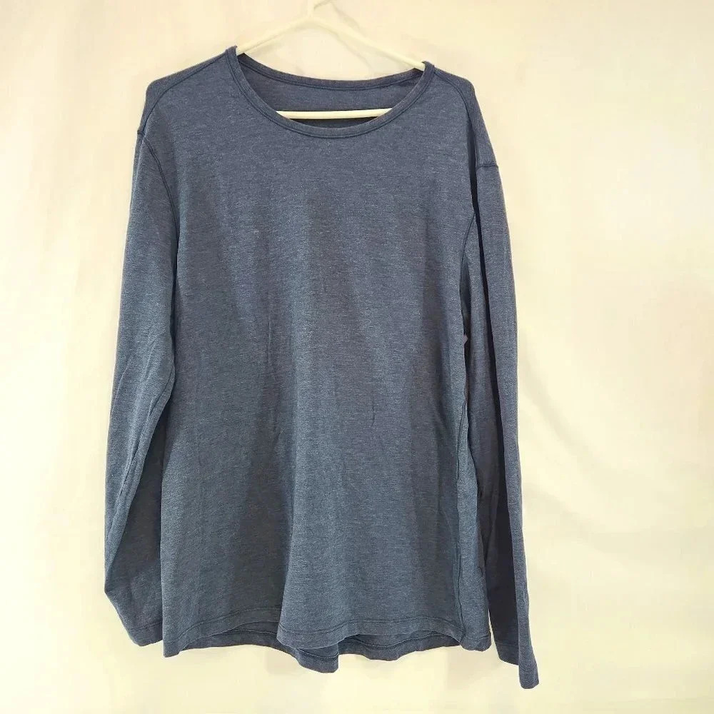 Lululemon 5 Year Basic Long Sleeve Tee Mens Heathered Blue